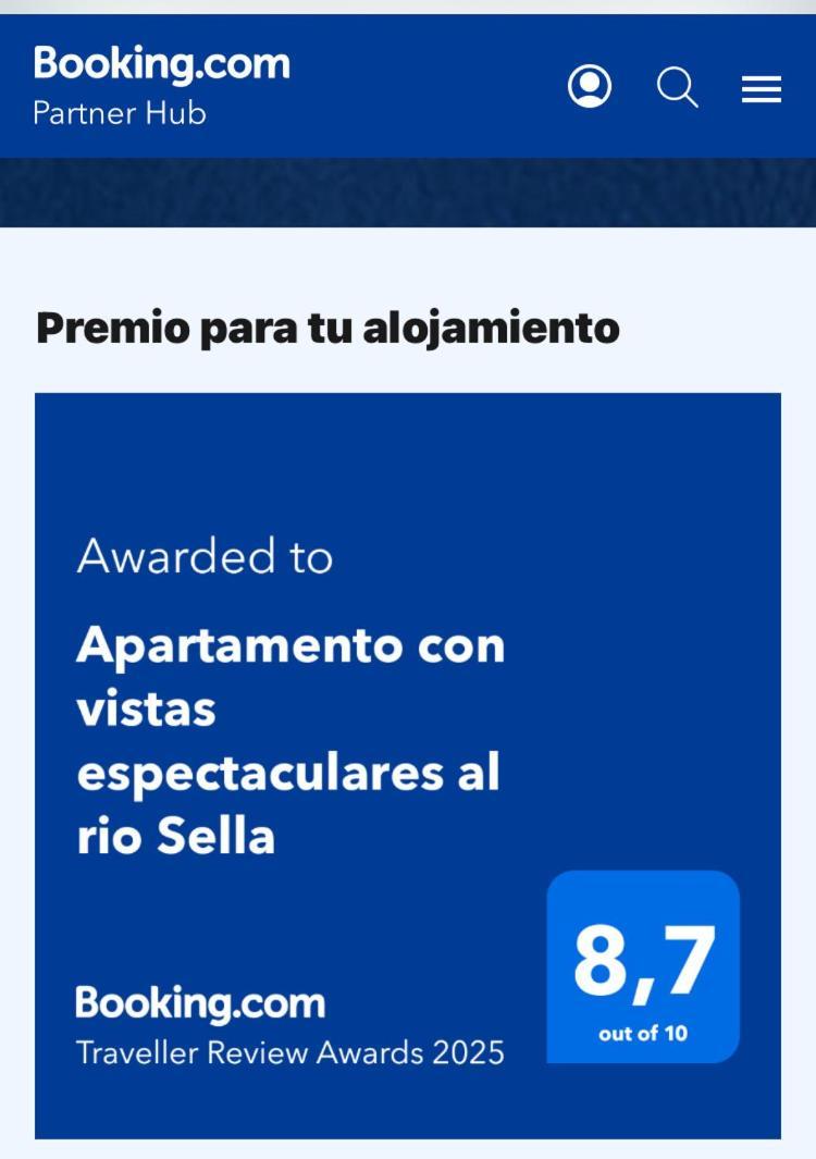 ריבאדסלה Apartamento Con Vistas Espectaculares Al Rio Sella מראה חיצוני תמונה